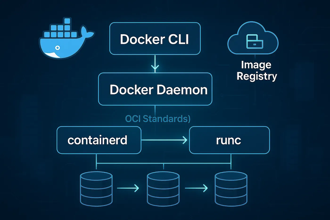 Docker konteyner mimarisi katmanları