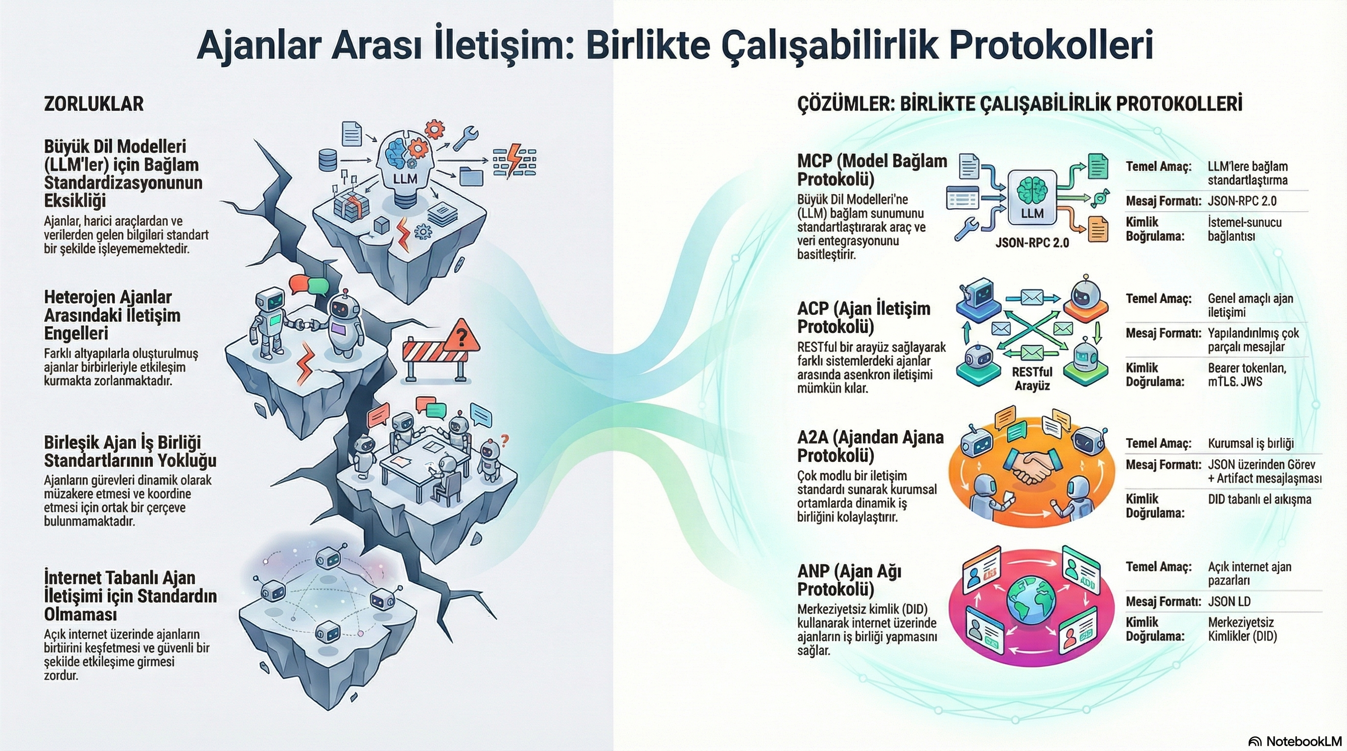 Agent protokolleri infografik